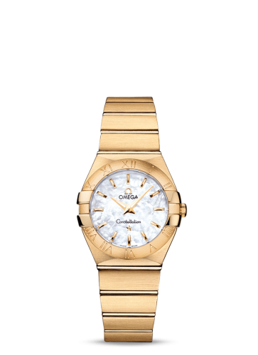 Omega Constellation Quartz 27 Brushed Yellow Gold / MOP